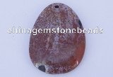 NGP632 5pcs 33*45mm freeform agate gemstone pendants