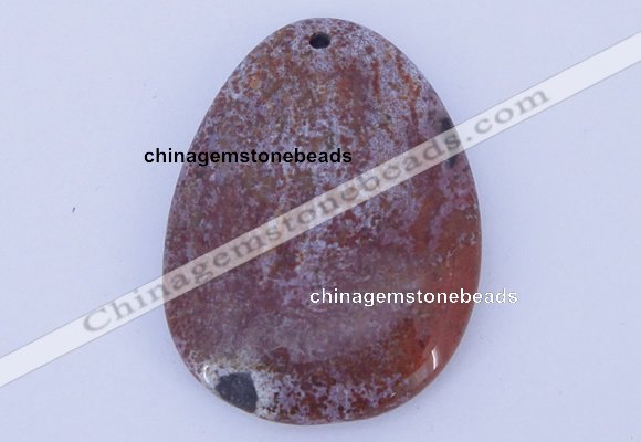 NGP632 5pcs 33*45mm freeform agate gemstone pendants