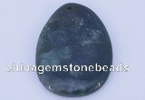 NGP633 5pcs 33*45mm freeform moss agate gemstone pendants