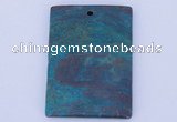 NGP634 5pcs 35*45mm rectangle semi precious gemstone pendants