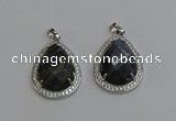 NGP6346 25*30mm teardrop labradorite pendants wholesale