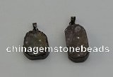 NGP6411 18*25mm - 20*30mm freeform druzy agate pendants