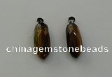 NGP6444 12*24mm - 15*30mm faceted bullet yellow tiger eye pendants