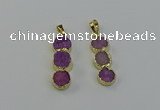 NGP6531 10*32mm druzy agate gemstone pendants wholesale
