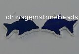 NGP6672 28*42mm - 30*45mm dolphin agate gemstone pendants