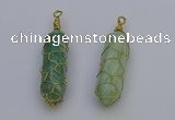 NGP6744 13*40mm sticks amazonite gemstone pendants wholesale