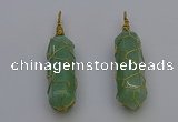 NGP6746 13*40mm sticks aventurine gemstone pendants wholesale