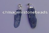 NGP6757 10*35mm - 15*45mm freeform blue kyanite pendants