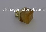 NGP6763 15*22mm cube citrine gemstone pendants wholesale