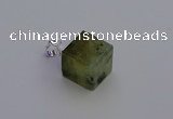 NGP6790 15*22mm cube green qutilated quartz pendants wholesale