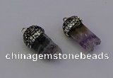 NGP6957 12*20mm - 10*25mm freeform amethyst pendants wholesale