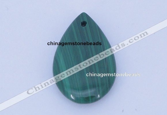 NGP700 15*25mm flat teardrop natural malachite gemstone pendant