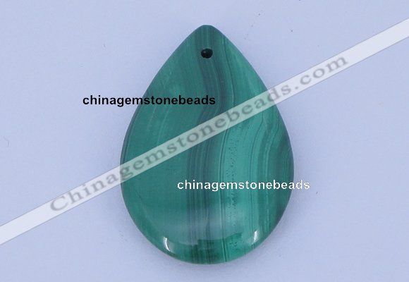 NGP701 22*30mm flat teardrop natural malachite gemstone pendant