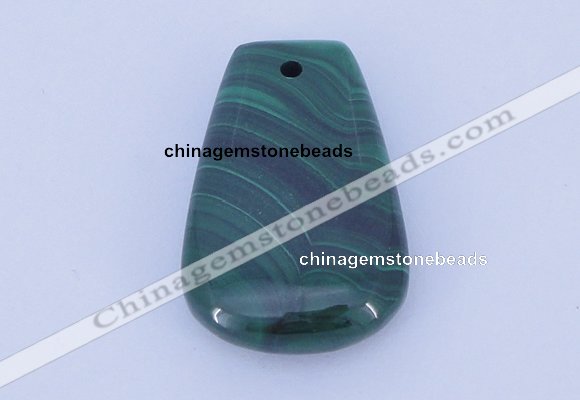 NGP702 20*30mm trapezoid natural malachite gemstone pendant