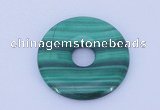 NGP704 30mm natural malachite gemstone donut pendant