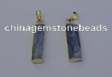 NGP7045 8*32mm - 10*30mm rectangle blue kyanite pendants
