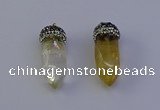 NGP7058 12*30mm - 15*35mm faceted bullet citrine pendants