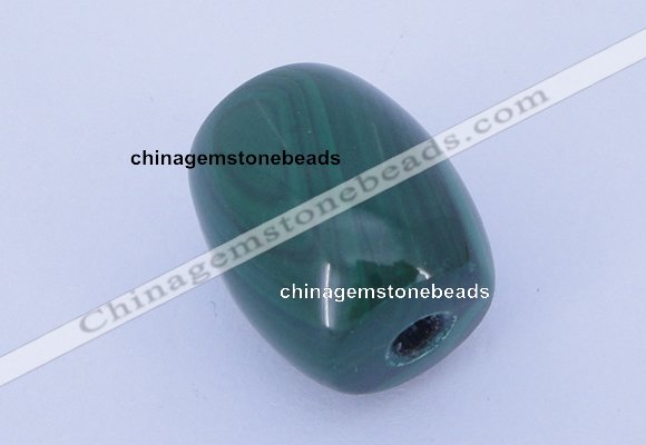 NGP707 16*19mm drum natural malachite gemstone pendant