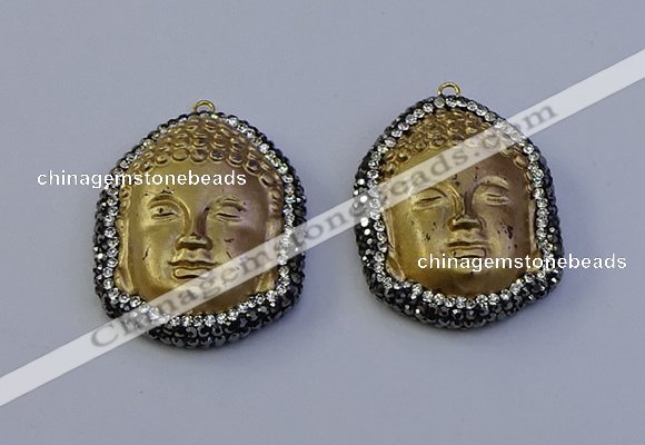 NGP7090 30*40mm buddha white jade pendants wholesale