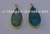 NGP7130 25*45mm - 26*50mm teardrop druzy agate pendants wholesale