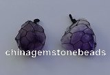 NGP7148 20*40mm - 30*45mm faceted nuggets amethyst pendants