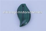 NGP715 15*37mm marquise natural malachite gemstone pendant