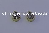 NGP7163 12*15mm plated druzy agate pendants wholesale