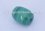 NGP719 11*14mm drum natural malachite gemstone pendant