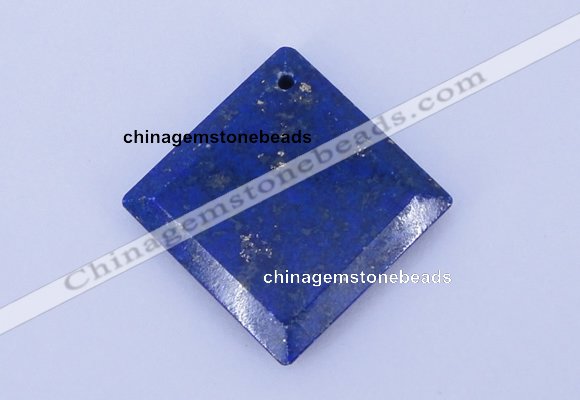 NGP720 6*32mm diamond natural lapis lazuli gemstone pendant