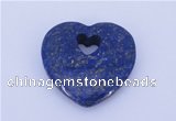 NGP723 26*26mm heart natural lapis lazuli gemstone pendant