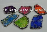 NGP7231 30*50mm - 40*60mm freeform sea sediment jasper pendants