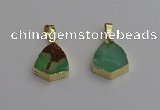 NGP7240 15*20mm australia chrysoprase pendants wholesale