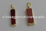 NGP7242 15*28mm rectangle mookaite gemstone pendants wholesale