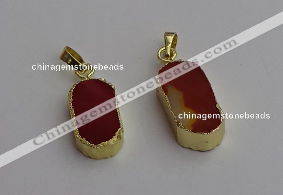 NGP7244 10*20mm - 10*22mm oval mookaite gemstone pendants