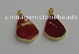 NGP7247 22*35mm flat teardrop mookaite gemstone pendants