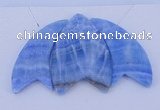 NGP73 Fashion blue lace agate gemstone pendants set jewelry wholesale