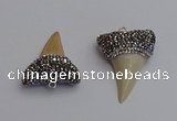 NGP7340 25*35mm - 30*38mm shark teeth pendants wholesale