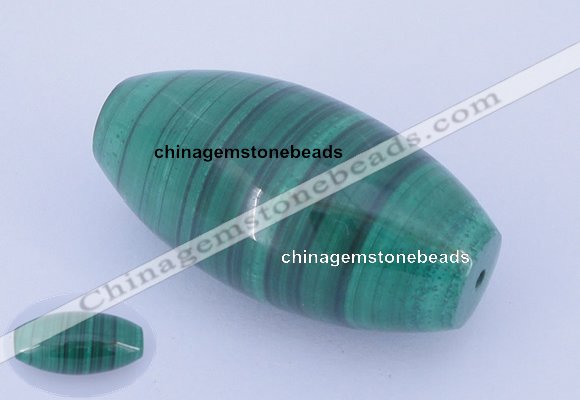 NGP735 18*36mm rice natural malachite gemstone pendant wholesale