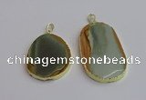 NGP7364 35*45mm - 40*55mm freeform imperial jasper pendants