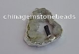 NGP7384 45*50mm - 50*55mm freeform druzy agate pendants