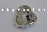 NGP7384 45*50mm - 50*55mm freeform druzy agate pendants