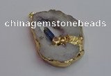 NGP7392 45*50mm - 50*55mm freeform druzy agate pendants