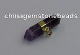 NGP7445 12*45mm sticks amethyst gemstone pendants wholesale