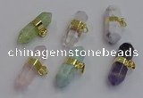 NGP7455 12*45mm sticks mixed gemstone pendants wholesale