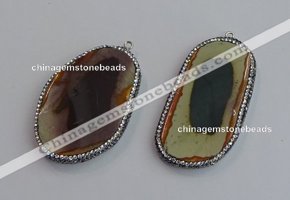 NGP7471 30*50mm - 35*55mm freeform imperial jasper beads