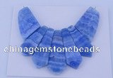 NGP75 Fashion blue lace agate gemstone pendants set jewelry wholesale