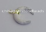 NGP7516 35*38mm horn white howlite pendants wholesale