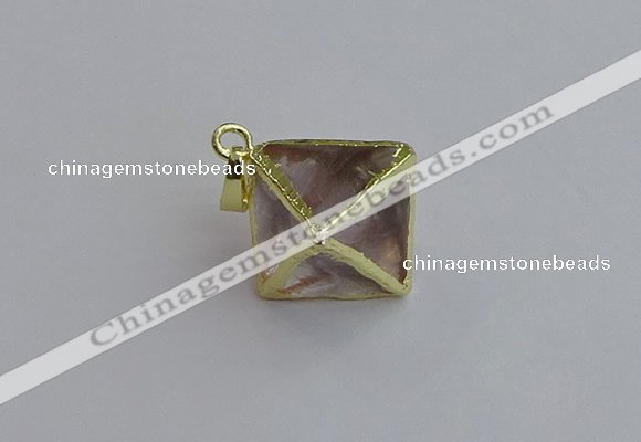 NGP7553 20*22mm white crystal pendants wholesale