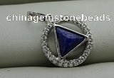 NGP7597 13mm coin lapis lazuli gemstone pendants wholesale