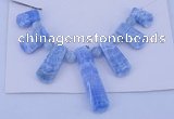 NGP77 Fashion blue lace agate gemstone pendants set jewelry wholesale